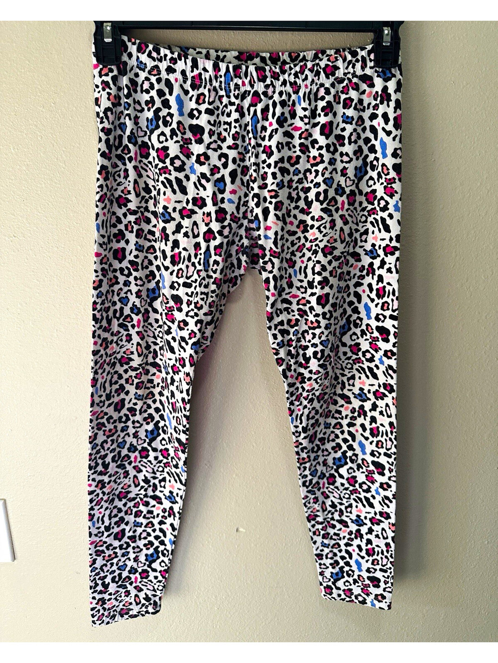 SheIn Girls 16 Multicolor Leopard Animal Print Ankle Leggings Stretch Waist
